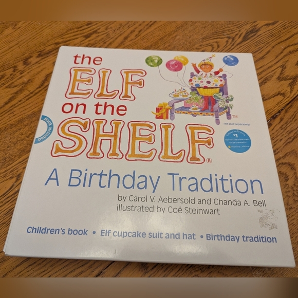 Elf on the Shelf A Birthday Tradition Book, Costume and girl Elf on a shelf - Picture 9 of 13